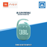 JBL CLIP4 PORTABLE BLUETOOTH SPEAKER (GRAY, ORANGE, RED, TEAL)