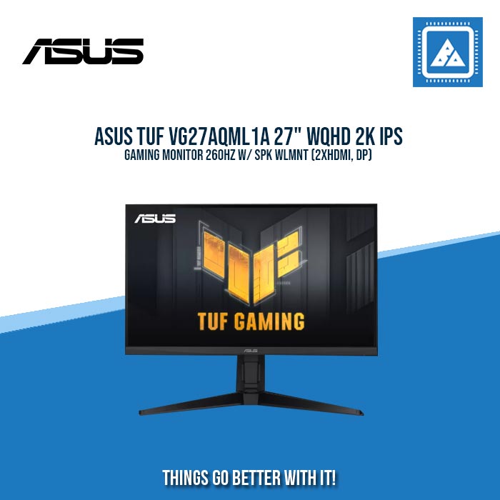 ASUS TUF VG27AQML1A 27" WQHD 2K IPS LED GAMING MONITOR 260HZ W/ SPK WLMNT (2XHDMI, DP)