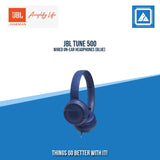 JBL TUNE 500 WIRED ON-EAR HEADPHONES (BLUE)