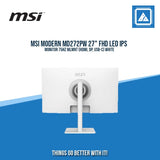 MSI MODERN MD272PW 27" FHD LED IPS MONITOR 75HZ WLMNT (HDMI, DP, USB-C) WHITE