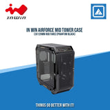 IN WIN AIRFORCE MID TOWER CASE (3X120MM RGB FANS) (PHANTOM BLACK)