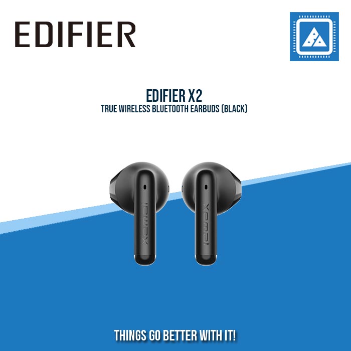 EDIFIER X2 TRUE WIRELESS BLUETOOTH EARBUDS (BLACK)