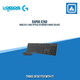 RAPOO X260 WIRELESS 2.4GHZ OPTICAL KEYBOARD & MOUSE (BLACK)