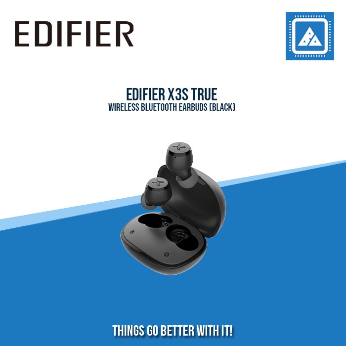 EDIFIER X3S TRUE WIRELESS BLUETOOTH EARBUDS (BLACK)