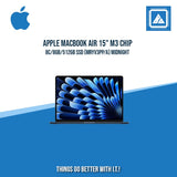 APPLE MACBOOK AIR 15" M3 CHIP 8C/8GB/512GB SSD (MRYV3PP/A) | BEST FOR FREELANCER AND CORPORATES LAPTOP