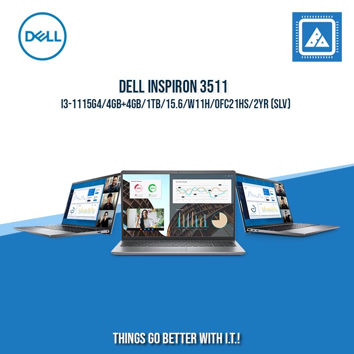 DELL INSPIRON 3511 I3-1115G4/4GB+4GB/1TB | BEST FOR STUDENTS LAPTOP