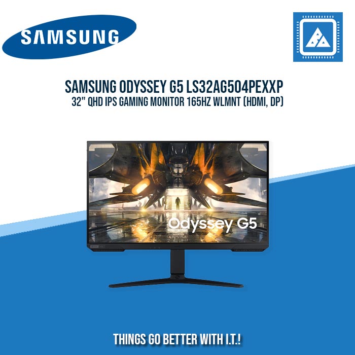 SAMSUNG ODYSSEY G5 LS32AG504PEXXP 32" QHD IPS GAMING MONITOR 165HZ WLMNT (HDMI, DP)
