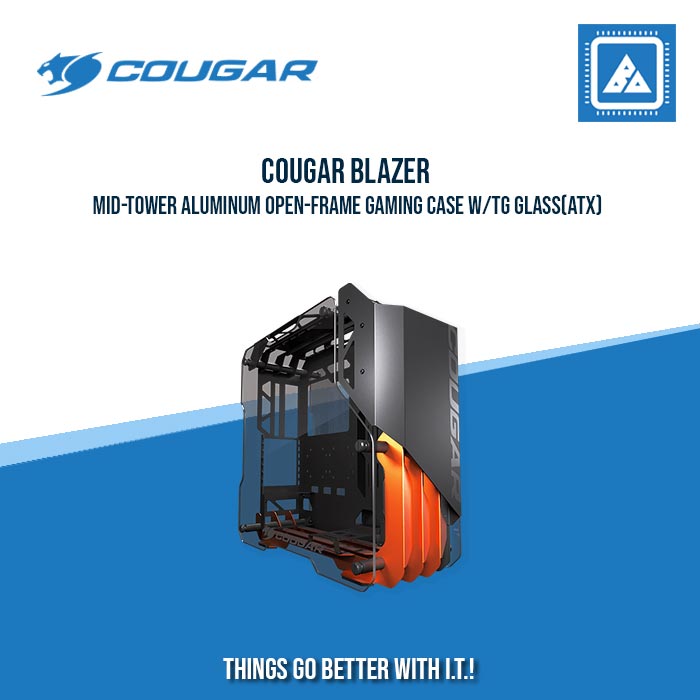 COUGAR BLAZER ALUMINUM OPEN-FRAME GAMING MID TOWER CASE