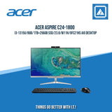 ACER ASPIRE C24-1800 I3-1315U/8GB/1TB+256GB SSD/23.8/W11H/OFC21HS AIO DESKTOP