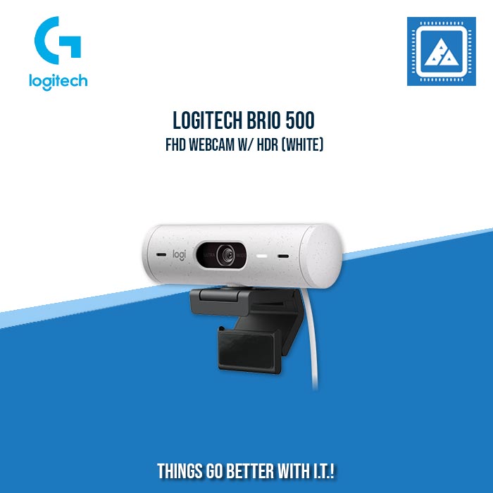 LOGITECH BRIO 500 FHD WEBCAM W/ HDR (WHITE)