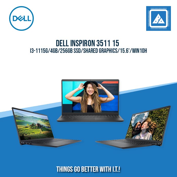 DELL INSPIRON 3511 15 I3-1115G/4GB/256GB SSD | BEST IN STUDENTS LAPTOP