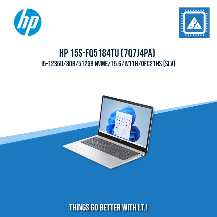 HP 15S-FQ5184TU i5-1235U/8GB/512GB NVMe | BEST FOR STUDENTS AND FREELANCERS