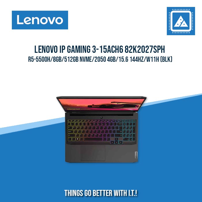 LENOVO IDEAPAD GAMING 3-15ACH6 82K2027SPH R5-5500H/8GB/512GB NVME/2050 4GB | BEST FOR GAMING AND AUTOCAD LAPTOP