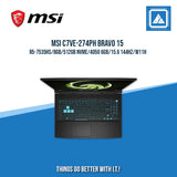 MSI C7VE-274PH BRAVO 15 R5-7535HS/8GB/512GB NVME/4050 6GB | BEST FOR GAMING AND AUTOCAD LAPTOP