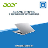 ACER ASPIRE 3 A315-59-568X I5-1235U/8GB/512GB NVME | BEST FOR STUDENTS AND FREELANCERS LAPTOP