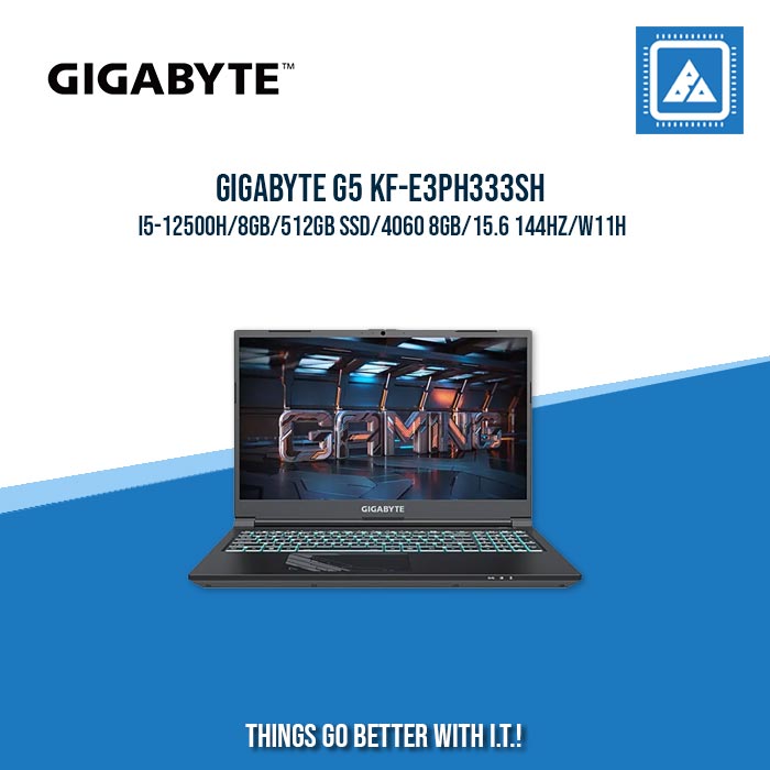 GIGABYTE G5 KF-E3PH333SH I5-12500H/8GB/512GB SSD/4060 8GB | BEST FOR GAMING AND AUTOCAD LAPTOP