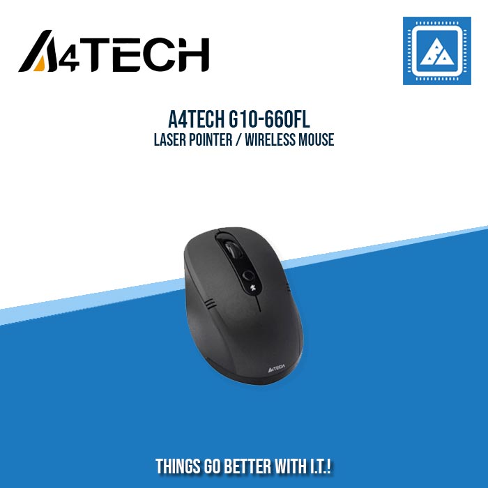 A4TECH G10-660FL LASER POINTER / WIRELESS MOUSE (BLACK)