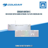 COUGAR VANTAR-S RGB SCISSOR-SWTICH GAMING KEYBOARD /FLAT CAPS/UNDERGLOW/USB