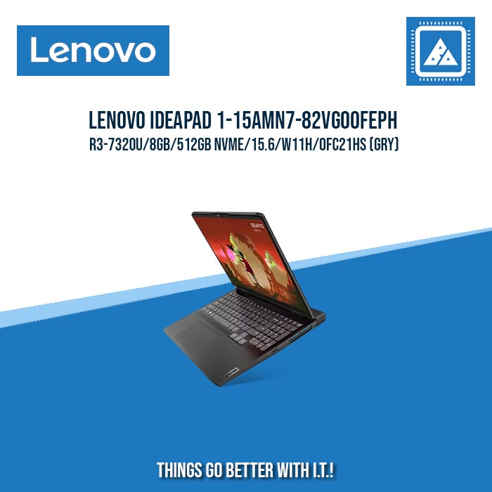 LENOVO IDEAPAD 1-15AMN7-82VG00FEPH R3-7320U/8GB/512GB NVME | BEST FOR STUDENTS LAPTOP