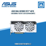 ASUS RTX 4070 12GB 192BIT GDDR6X DUAL-O12G-WHITE (HDMI, 3XDP)