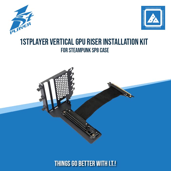 1STPLAYER VERTICAL GPU RISER INSTALLATION KIT FOR STEAMPUNK SP8 CASE ...