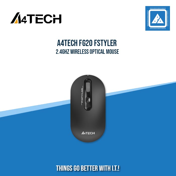 A4TECH FG20 FSTYLER 2.4GHZ WIRELESS OPTICAL MOUSE (BLUE)