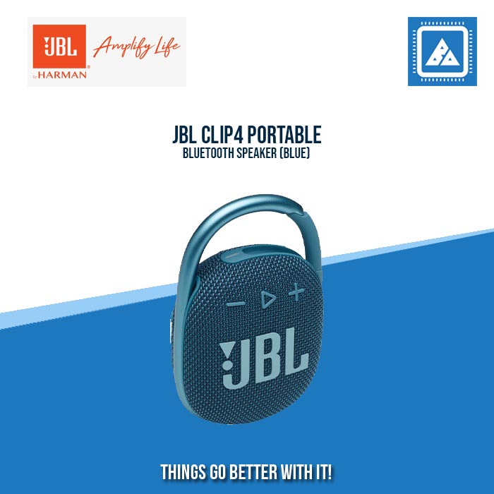 JBL CLIP4 PORTABLE BLUETOOTH SPEAKER (BLUE)