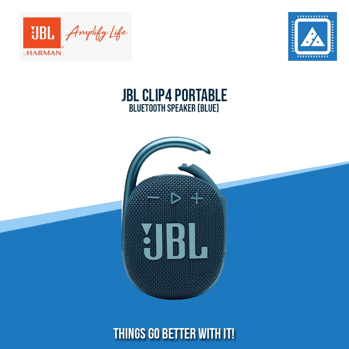JBL CLIP4 PORTABLE BLUETOOTH SPEAKER (BLUE)