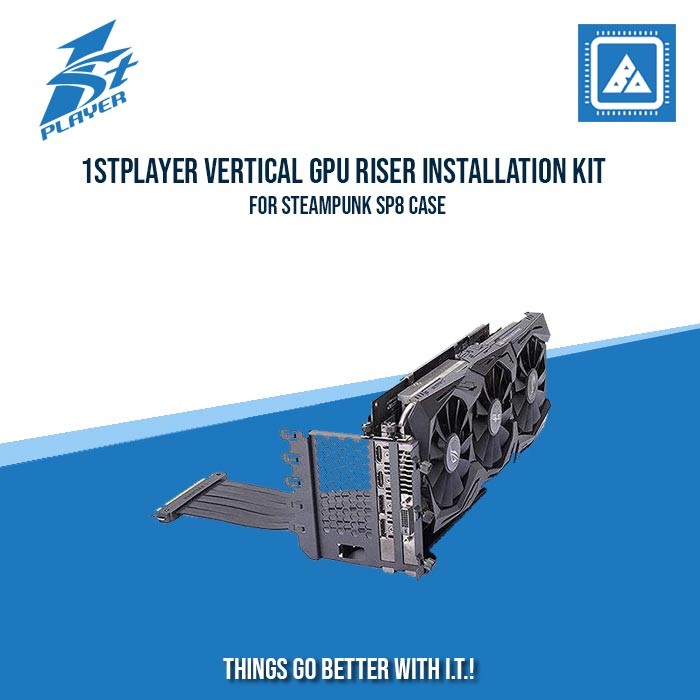 1STPLAYER VERTICAL GPU RISER INSTALLATION KIT FOR STEAMPUNK SP8 CASE ...