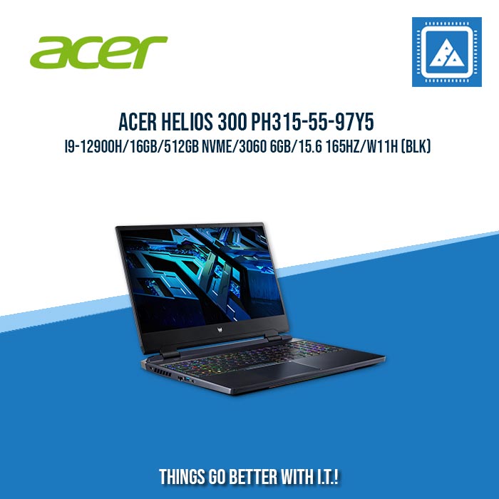 ACER HELIOS 300 PH315-55-97Y5 I9-12900H/16GB/512GB NVME/3060 6GB | BEST FOR GAMING AND AUTOCAD LAPTOP