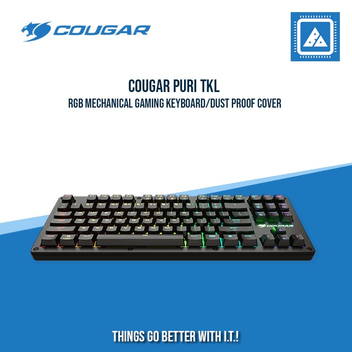 COUGAR PURI TKL RGB MECHANICAL GAMING KEYBOARD/DUST PROOF COVER