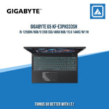 GIGABYTE G5 KF-E3PH333SH I5-12500H/8GB/512GB SSD/4060 8GB | BEST FOR GAMING AND AUTOCAD LAPTOP
