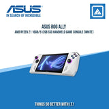 ASUS ROG ALLY AMD RYZEN Z1 16GB/512GB SSD HANDHELD GAME CONSOLE (WHITE)