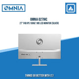 OMNIA O27IHC 27" FHD IPS 100Hz 1ms LED MONITOR (SILVER)