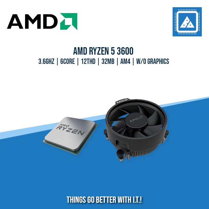 AMD RYZEN 5 3600X | 3.6GHZ | 6CORE |12THD | 32MB | AM4 | TRAY TYPE