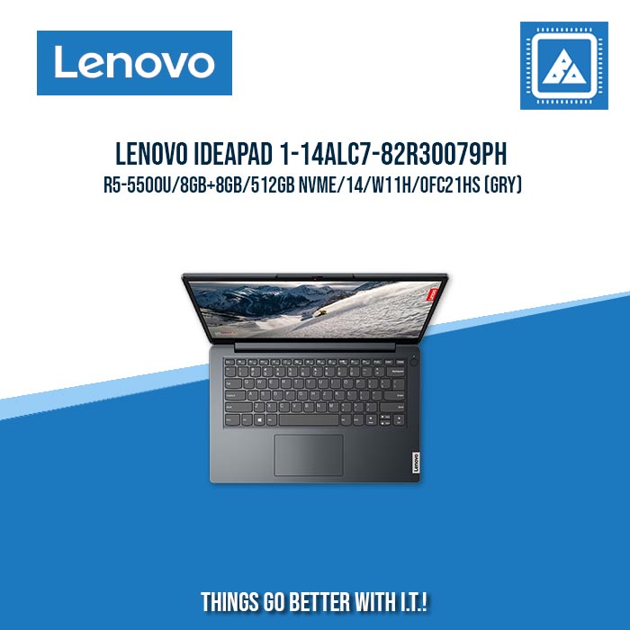 LENOVO IDEAPAD 1-14ALC7-82R30079PH R5-5500U/8GB+8GB/512GB NVME | BEST FOR FREELANCERS LAPTOP