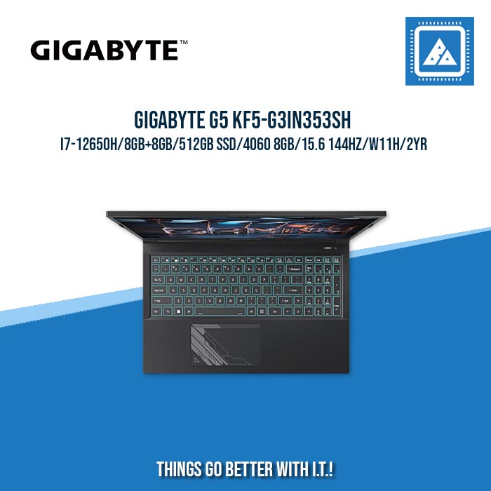 GIGABYTE G5 KF5-G3IN353SH I7-12650H/8GB+8GB/512GB SSD/4060 8GB | BEST FOR GAMING AND AUTOCAD LAPTOP