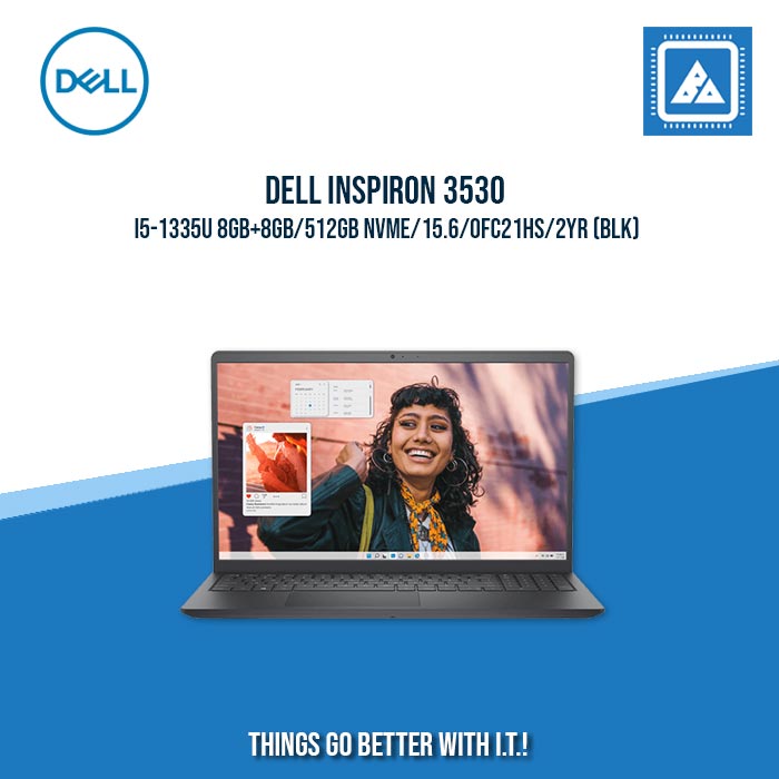 DELL INSPIRON 3530 I5-1335U 8GB+8GB/512GB NVME | BEST FOR STUDENTS AND FREELANCERS LAPTOP