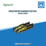 APACER PANTHER AH4U08G32C28Y7GAA-DDR4 3200 8GB