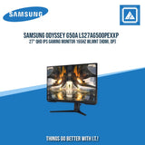 SAMSUNG ODYSSEY G50A LS27AG500PEXXP 27" QHD IPS GAMING MONITOR 165HZ WLMNT (HDMI, DP)
