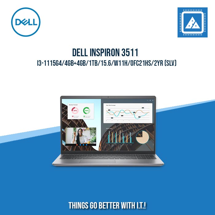 DELL INSPIRON 3511 I3-1115G4/4GB+4GB/1TB | BEST FOR STUDENTS LAPTOP