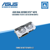 ASUS RTX 4070 12GB 192BIT GDDR6X DUAL-O12G-WHITE (HDMI, 3XDP)