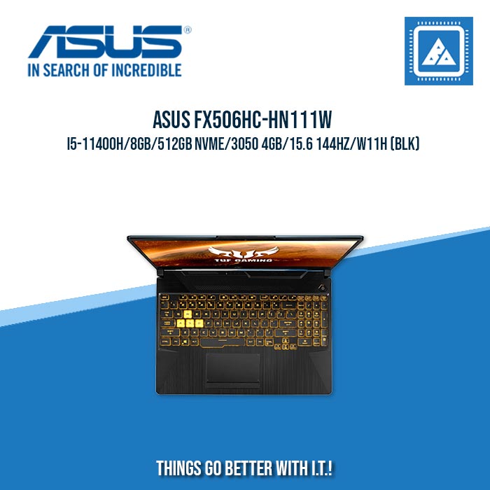 ASUS FX506HC-HN111W I5-11400H/8GB/512GB NVME/3050 4GB | BEST FOR GAMING AND AUTOCAD LAPTOP