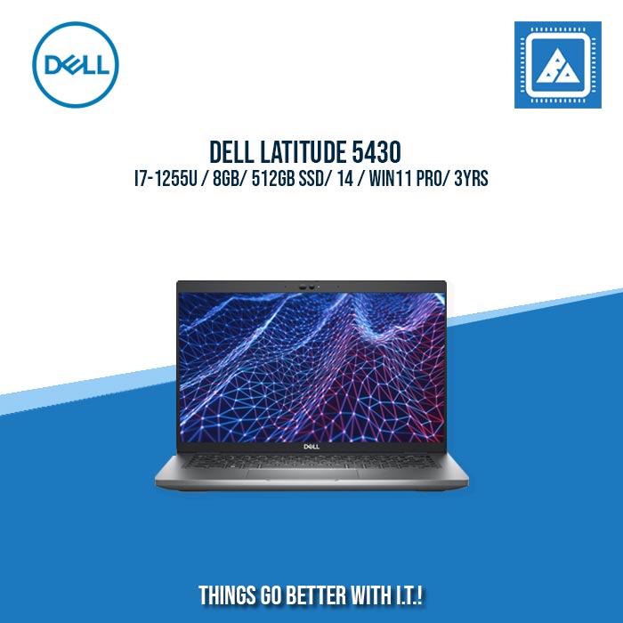 DELL LATITUDE 5430 I7-1255U / 8GB/ 512GB SSD | BEST FOR ENTERPRISES AND CORPORATES LAPTOP