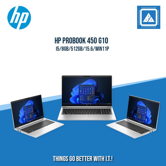 HP PROBOOK 450 G10 I5/8GB/512GB/15.6/WIN11P | BEST FOPR ENTERPRISE AND CORPORATES LAPTOP