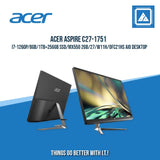 ACER ASPIRE C27-1751 I7-1260P/8GB/1TB+256GB SSD/MX550 2GB/27/W11H/OFC21HS AIO DESKTOP