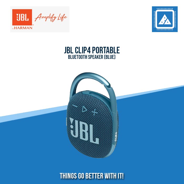 JBL CLIP4 PORTABLE BLUETOOTH SPEAKER (BLUE)