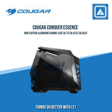 COUGAR CONQUER MINI EDITION ALUMINUM GAMING CASE W/TG (M-ATX) (BLACK)