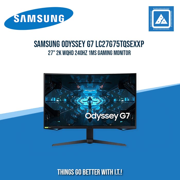 SAMSUNG ODYSSEY G7 LC27G75TQSEXXP 27" 2K WQHD 240HZ 1MS GAMING MONITOR