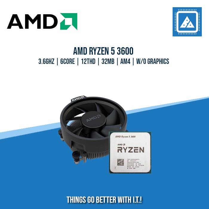 AMD RYZEN 5 3600X | 3.6GHZ | 6CORE |12THD | 32MB | AM4 | TRAY TYPE